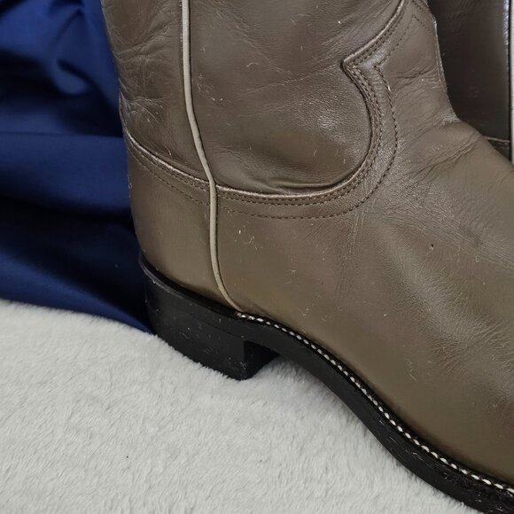 Women’s Justin Boots 7D Style 3033 Tan Cowboy Boot - Picture 2 of 5